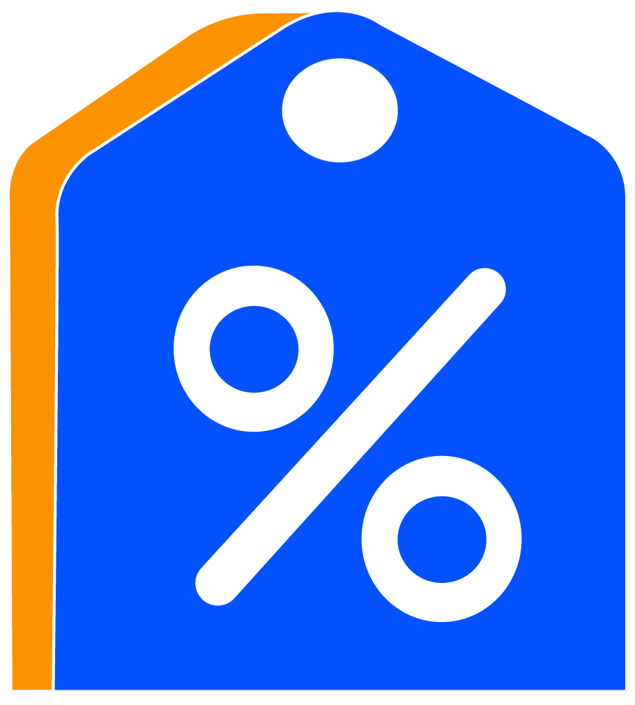 35% Discount off Price Icon